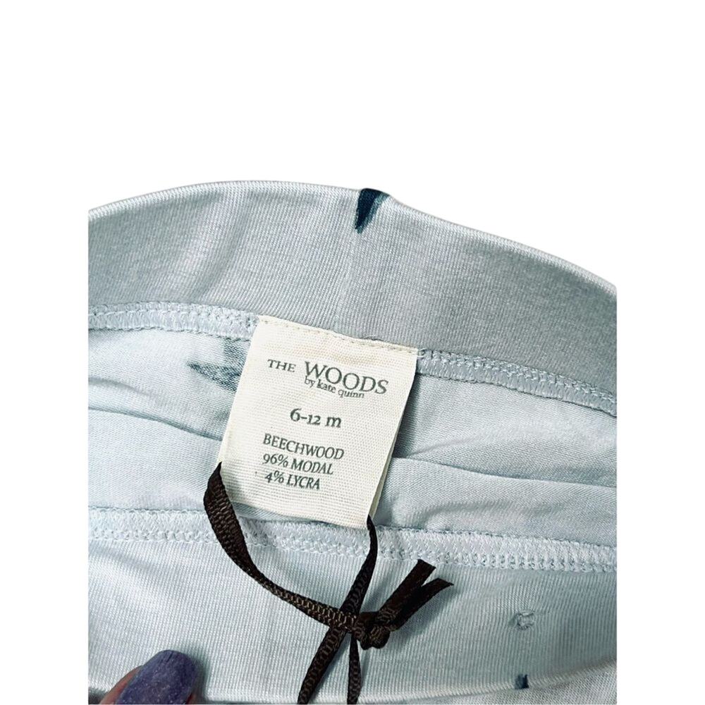 The Woods Kate Quinn Swallows Birds Blue Shibori Shorts 6-12 months Babycore - Picture 2 of 5